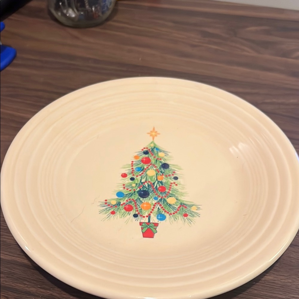 Festive Christmas Tree Plate